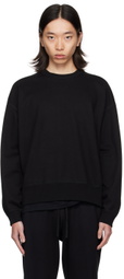 Reigning Champ Black Midweight Relaxed Sweatshirt