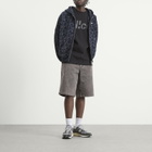 TTT MSW Men's Dog Embroidery Zip Hoodie in Navy