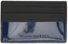 Alexander McQueen Black & Navy Bicolor Card Holder