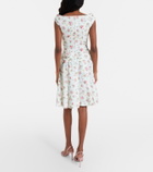 Shushu/Tong Floral pleated miniskirt