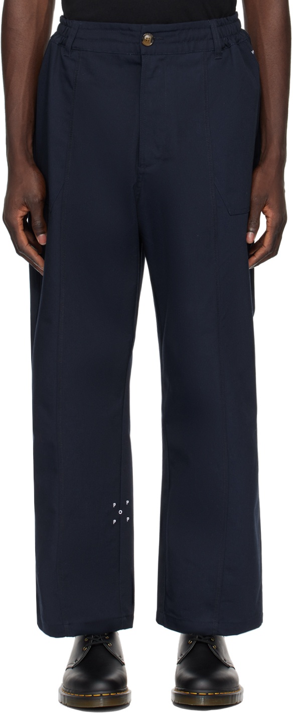 Photo: Pop Trading Company Navy Four-Pocket Trousers