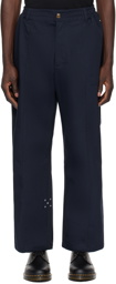 Pop Trading Company Navy Four-Pocket Trousers