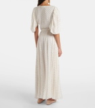 Chloé Jacquard silk-blend muslin crop top