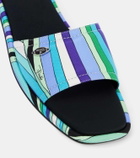 Pucci Iride twill thong sandals