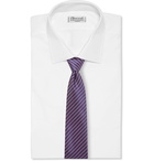 Charvet - 8.5cm Striped Silk-Jacquard Tie - Blue