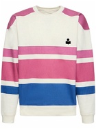 MARANT Color Block Cotton Crewneck Sweatshirt