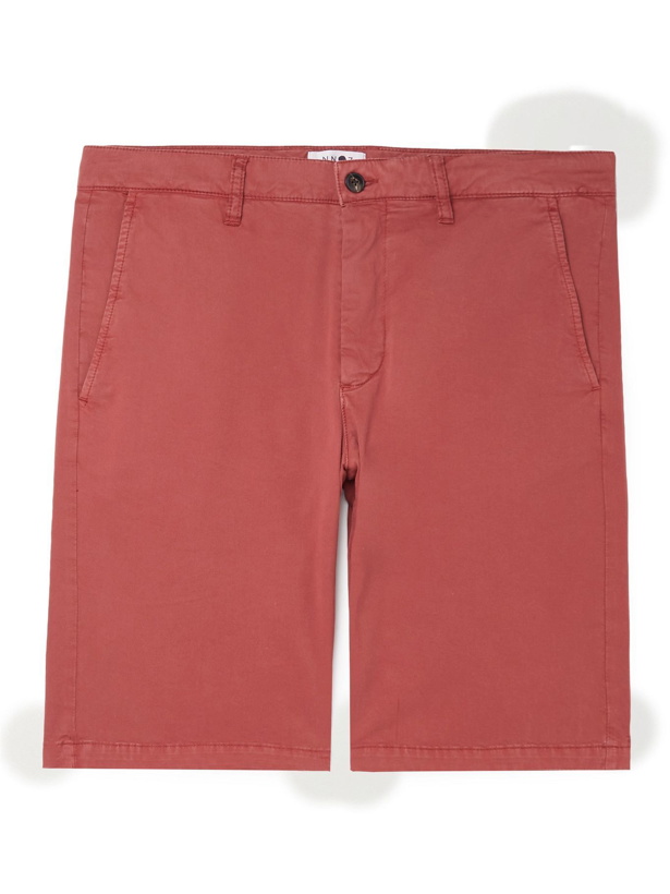 Photo: NN07 - Crown Stretch-Cotton Shorts - Red