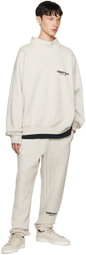 Essentials Off-White Mock Neck Sweatshirt