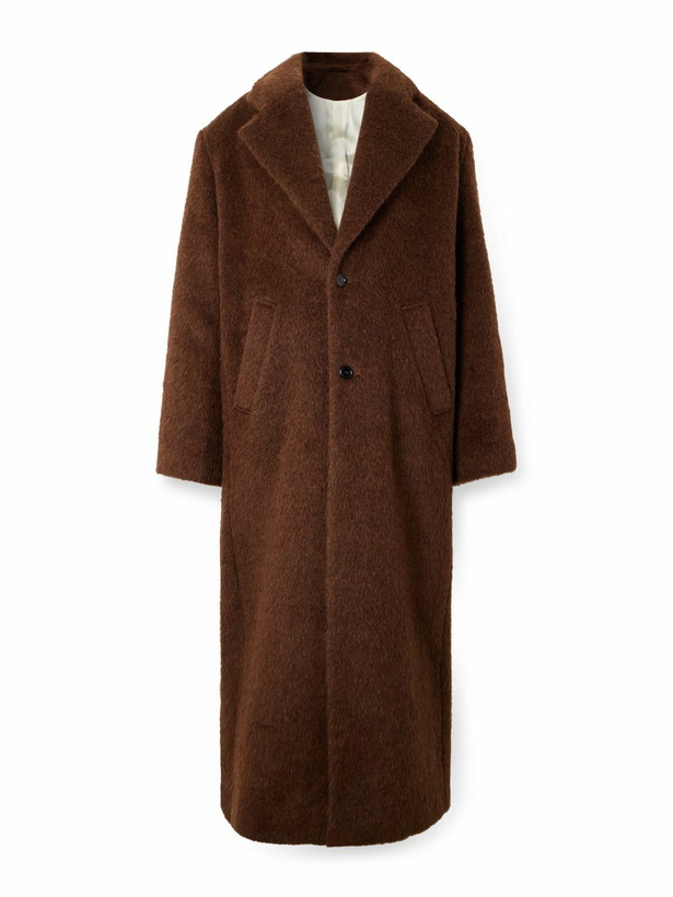 Photo: Séfr - Alois Brushed-Knit Coat - Brown