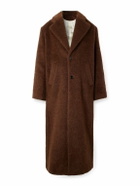 Séfr - Alois Brushed-Knit Coat - Brown