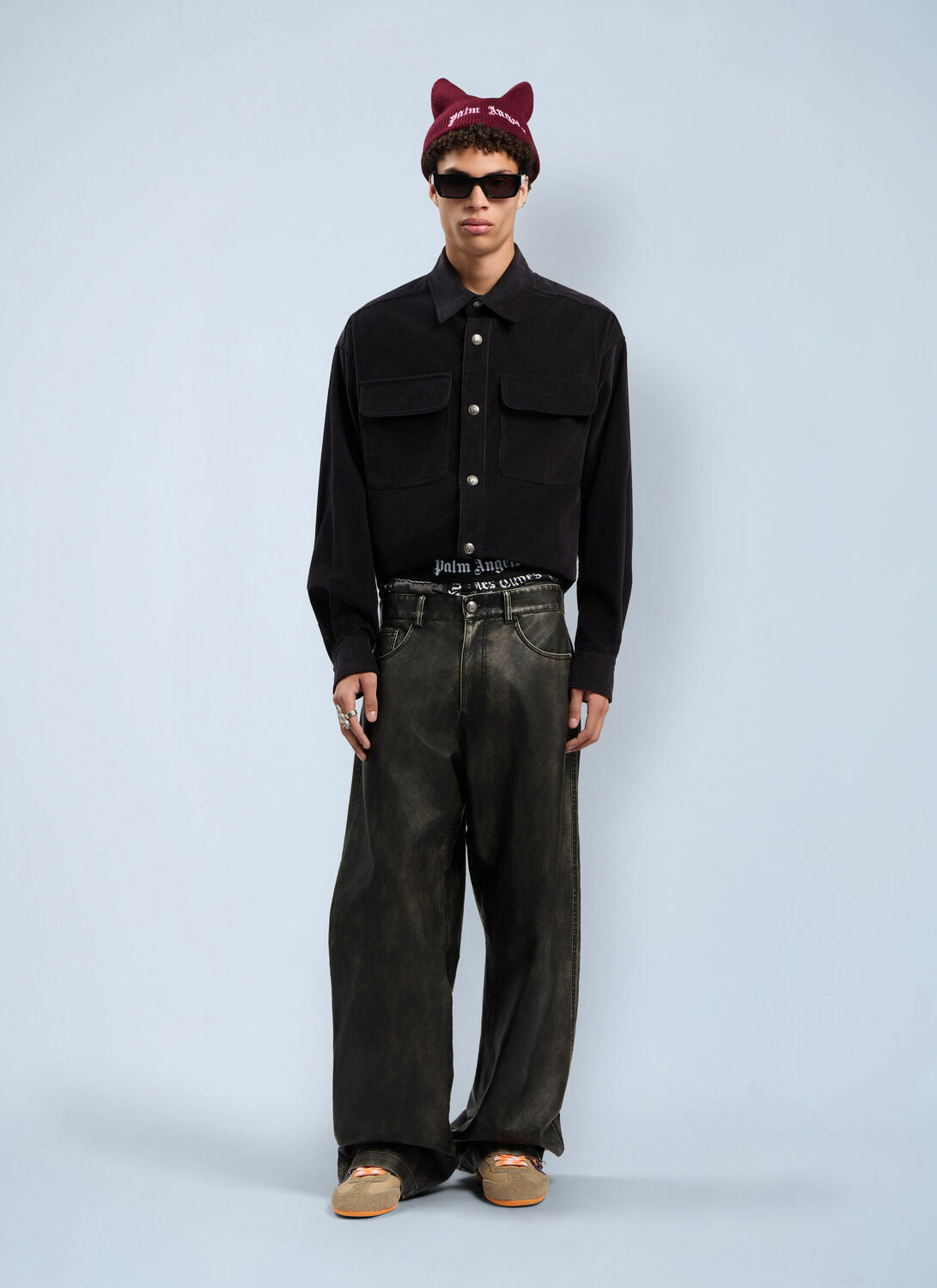 Palm Angels Classic Logo Corduroy Overshirt