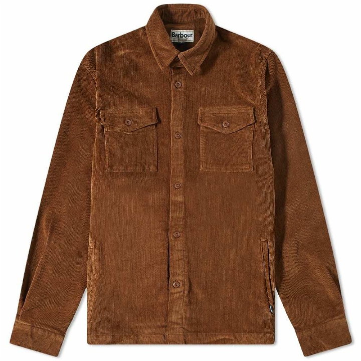 Photo: Barbour Men's Cord Overshirt in French Sandstone