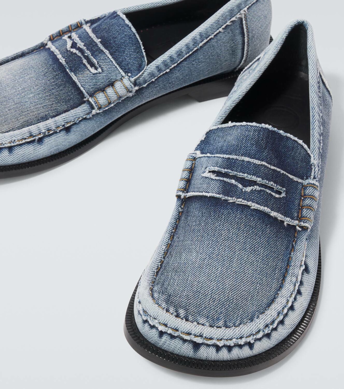 Loewe Campo denim penny loafers Loewe