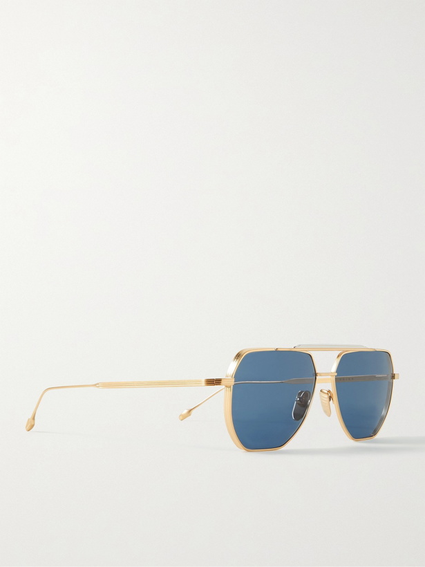 Photo: JACQUES MARIE MAGE - Brion Aviator-Style Gold- and Silver-Tone Sunglasses - Gold