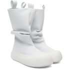 YUME YUME SSENSE Exclusive Off-White Low Fisherman Chelsea Boots