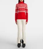 Perfect Moment Holiday intarsia wool turtleneck sweater
