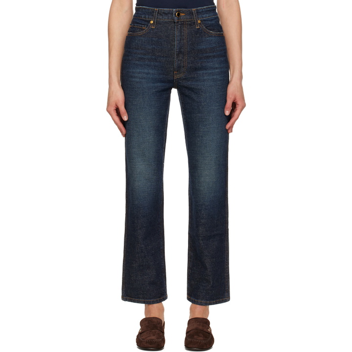 Photo: KHAITE Blue Abigail Stretch Jeans