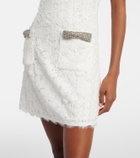 Rebecca Vallance Bridal Dillon embellished lace minidress