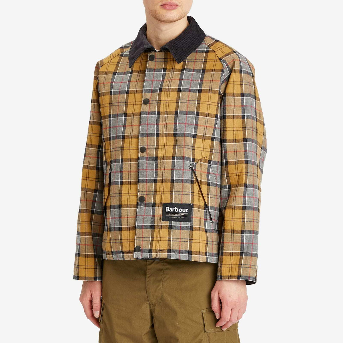 Barbour Men's OS Reversible Transporter Jacket in Ashpalt