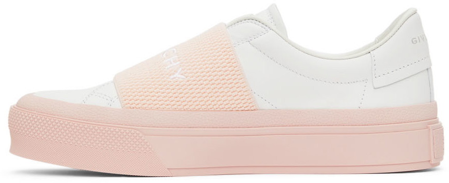 Givenchy White & Pink City Court Slip-On Sneakers Givenchy