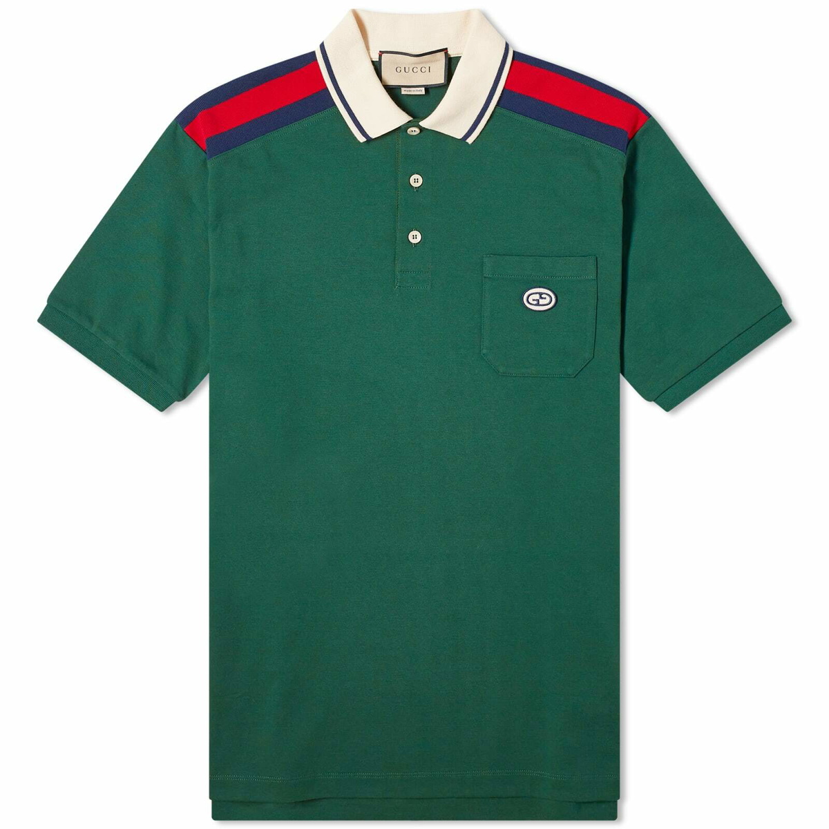 Photo: Gucci Men's GRG Logo Polo Shirt in Green