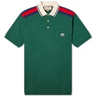 Gucci Men's GRG Logo Polo Shirt in Green