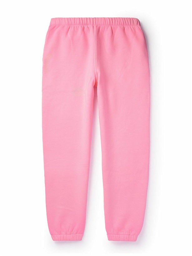 Photo: ERL - Tapered Cotton-Blend Jersey Sweatpants - Pink