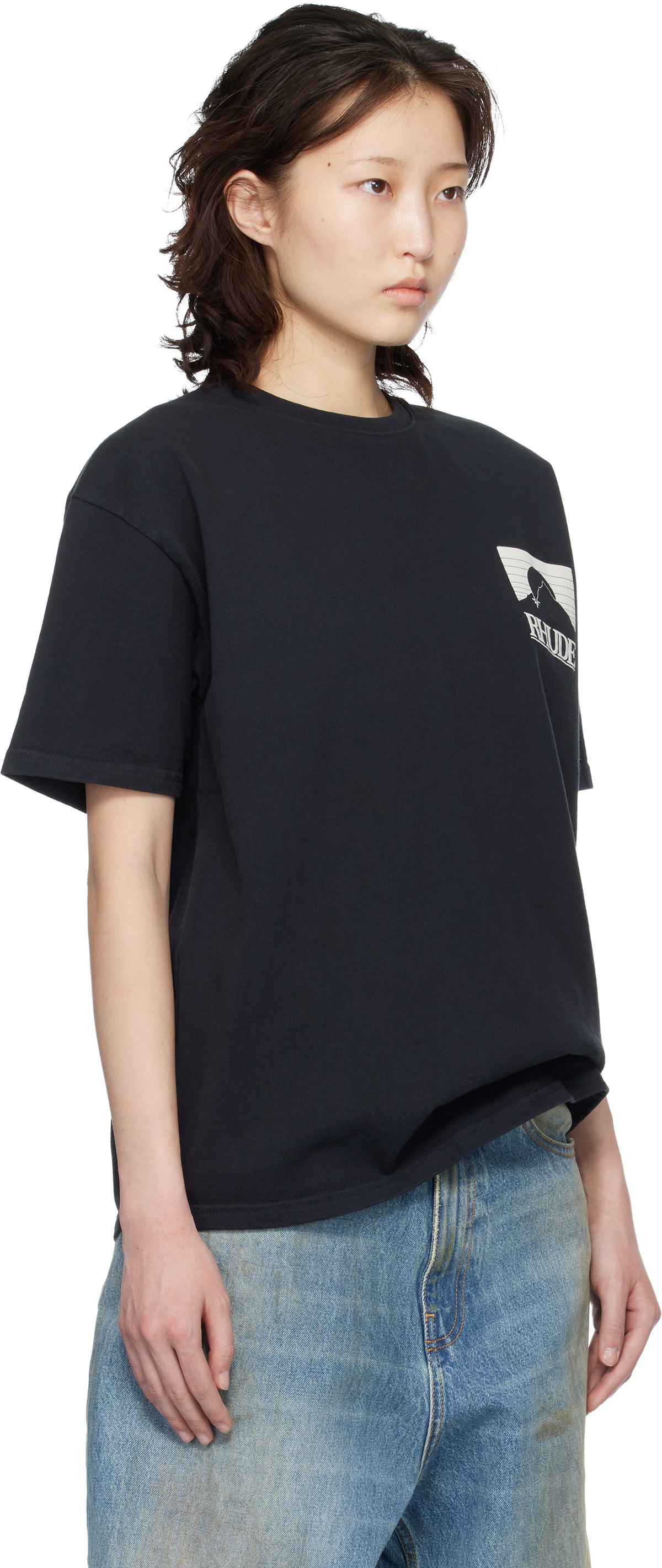 Rhude Black Moonlight Pack T-shirt