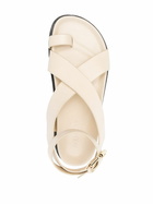 A.EMERY White The Jalen Leather Sandals