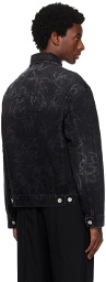 Han Kjobenhavn Black Printed Denim Jacket