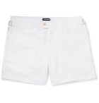 TOM FORD - Slim-Fit Mid-Length Swim Shorts - White