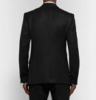 Dolce & Gabbana - Black Slim-Fit Velvet-Trimmed Wool and Cotton-Blend Twill Tuxedo Jacket - Men - Black