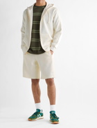 adidas Originals - Adicolor 3 Stripes Cotton-Blend Jersey Zip-Up Hoodie - Neutrals