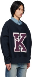 Kenzo Navy Kenzo Paris Varsity Sweatshirt