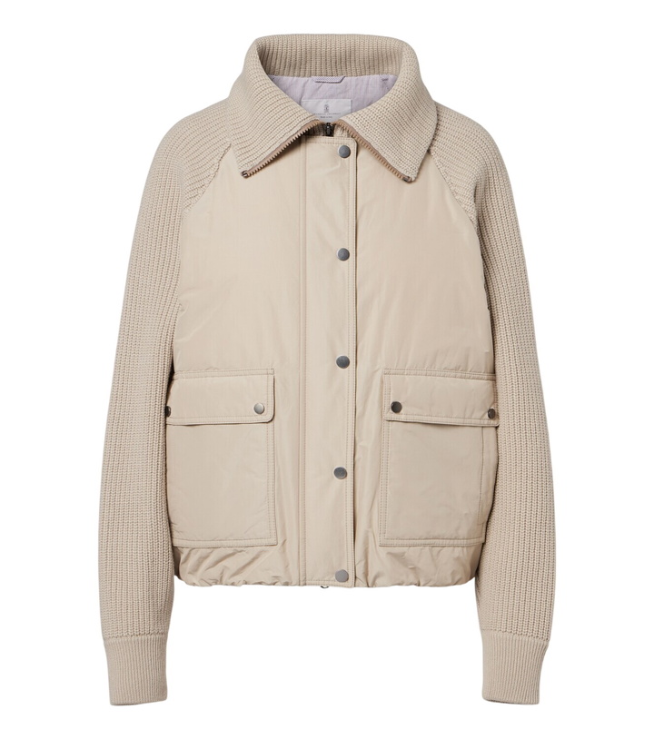 Photo: Brunello Cucinelli Wool, cashmere, and silk down jacket
