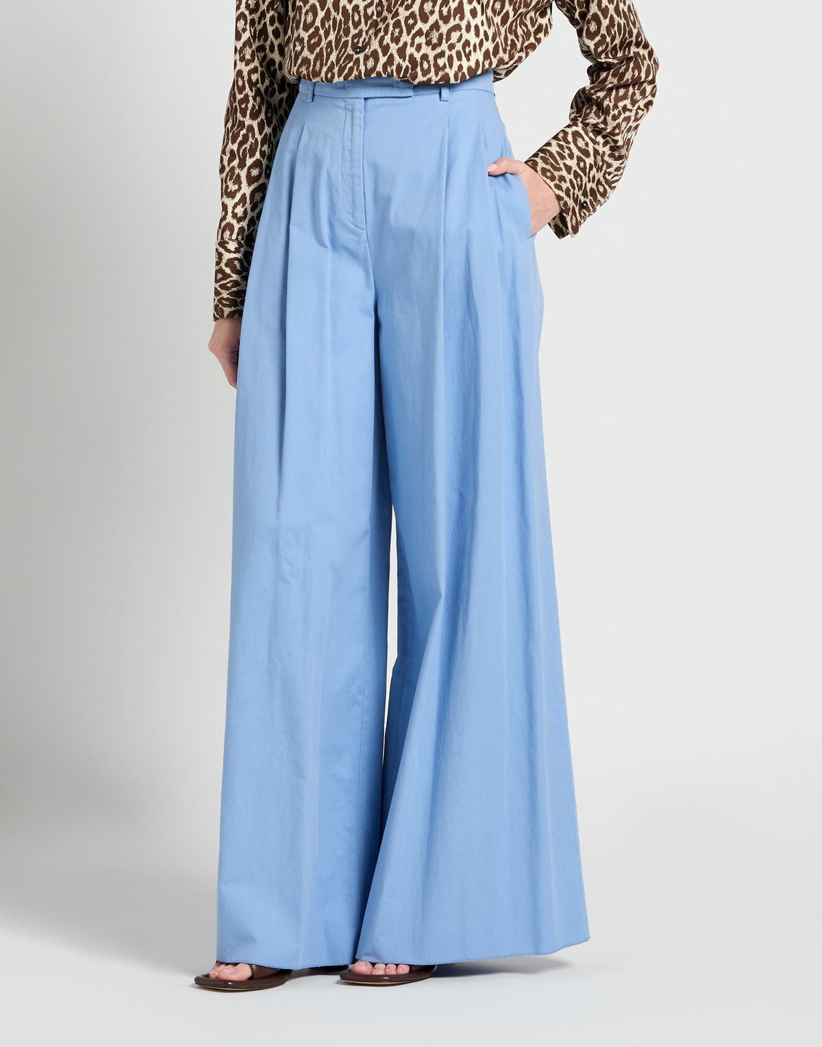 Rochas Womens Pants Light in Blue