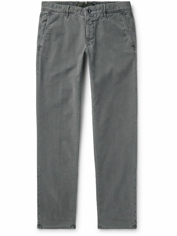 Photo: Incotex - Slim-Fit Tricochino Trousers - Gray