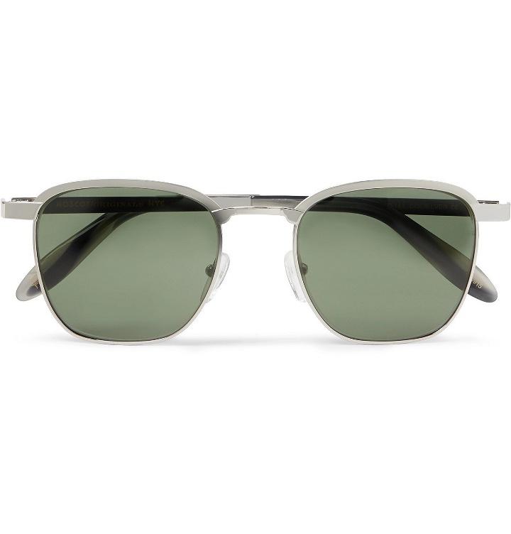 Photo: Moscot - Mish Square-Frame Silver-Tone Sunglasses - Silver