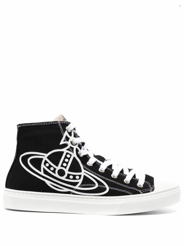 Photo: VIVIENNE WESTWOOD - High Top Plimsolls Eco Leather Sneakers