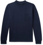 Howlin' - Fleece-Back Cotton-Jersey Sweatshirt - Midnight blue