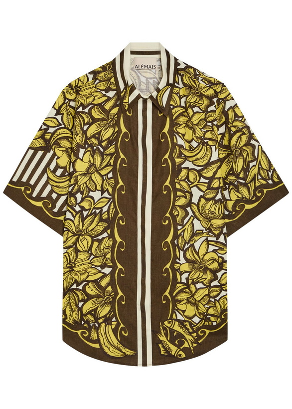 Photo: Alemais Mona Printed Hemp Shirt Yellow
