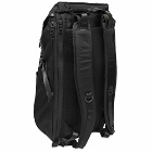 Master-Piece Men's Potential Leather Trim Backpack in Black