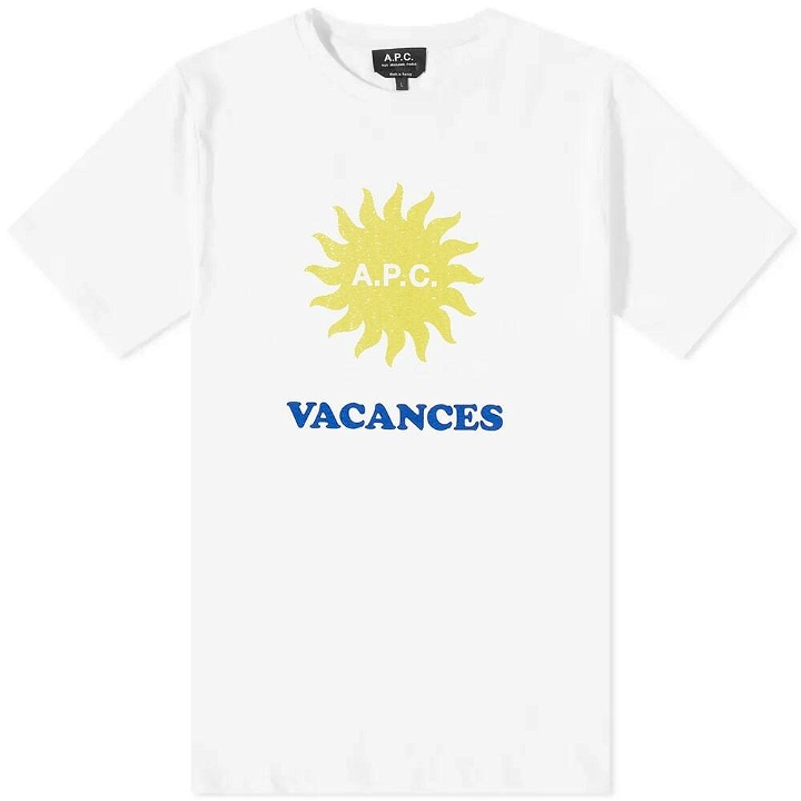Photo: A.P.C. Men's Vacances T-Shirt in White