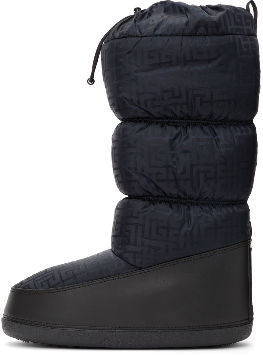 Balmain Black Quilted After Ski Boots Balmain display picture 2