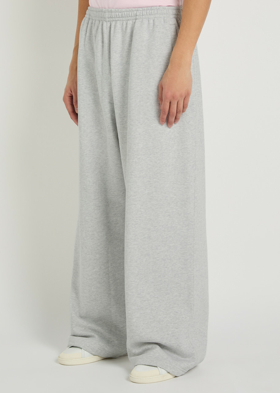 Acne Studios Logo-embroidered Cotton-blend Sweatpants Grey