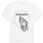3.Paradis Men's Praying Hands T-Shirt in White