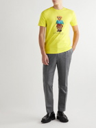 Polo Ralph Lauren - Slim-Fit Printed Cotton-Jersey T-Shirt - Yellow