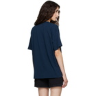 ANINE BING Navy Cade 'Melrose' Stencil T-shirt