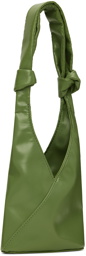 MM6 Maison Margiela Green Mini Triangle Knotted Bag