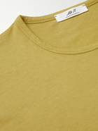 Mr P. - Garment-Dyed Organic Cotton-Jersey T-Shirt - Yellow